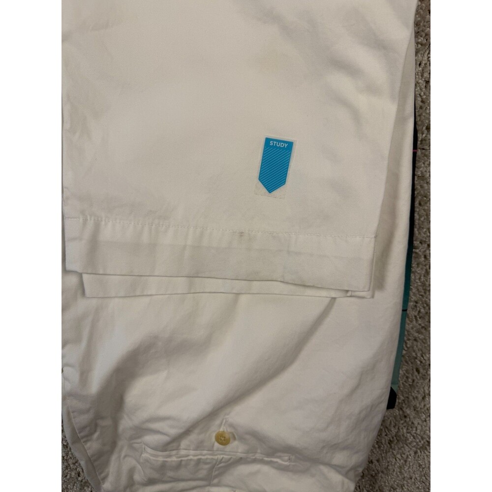 Polo Ralph Lauren Men's 38x31 White Chino Pants 100% Cotton Straight Leg Classic - Picture 9 of 10